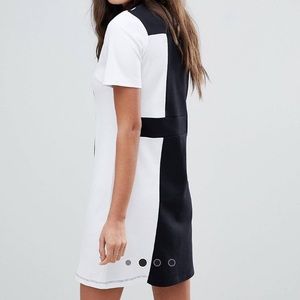 ASOS T Shirt Dress in Mono Color Block